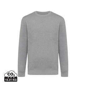 IQONIQ Etosha Lightweight Sweater aus recycelter Baumwolle light heather anthracite bedrucken, Art.-Nr. T9303.034.XXXL