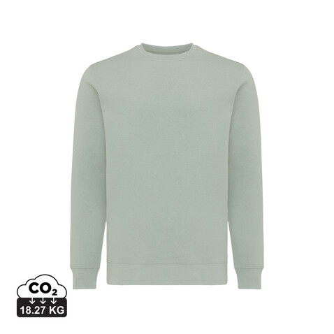 IQONIQ Etosha Lightweight Sweater aus recycelter Baumwolle Iceberg green bedrucken, Art.-Nr. T9303.023.XL
