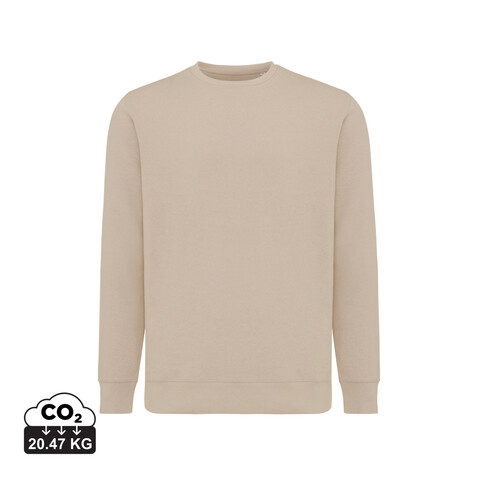 IQONIQ Etosha Lightweight Sweater aus recycelter Baumwolle desert bedrucken, Art.-Nr. T9303.006.S