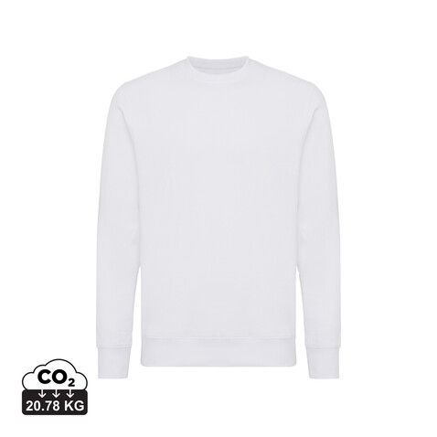 IQONIQ Etosha Lightweight Sweater aus recycelter Baumwolle recycled white bedrucken, Art.-Nr. T9303.004.4XL