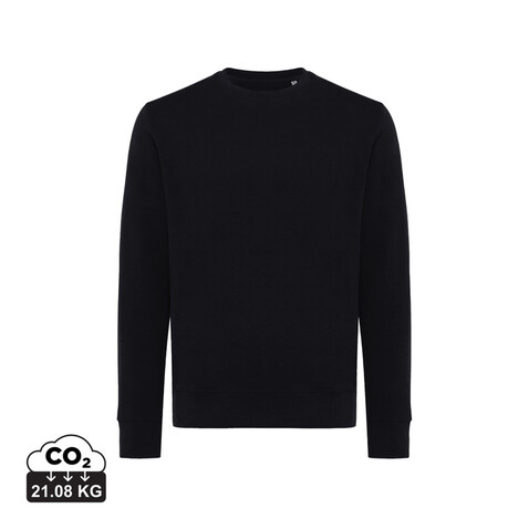 IQONIQ Etosha Lightweight Sweater aus recycelter Baumwolle schwarz bedrucken, Art.-Nr. T9303.001.XL IQONIQ Etosha Lightweight Sweater aus recycelter Baumwolle schwarz bedrucken, Art.-Nr. T9303.001.XL
