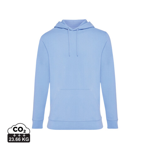 IQONIQ Jasper Hoodie aus recycelter Baumwolle sky blue bedrucken, Art.-Nr. T9400.022.M