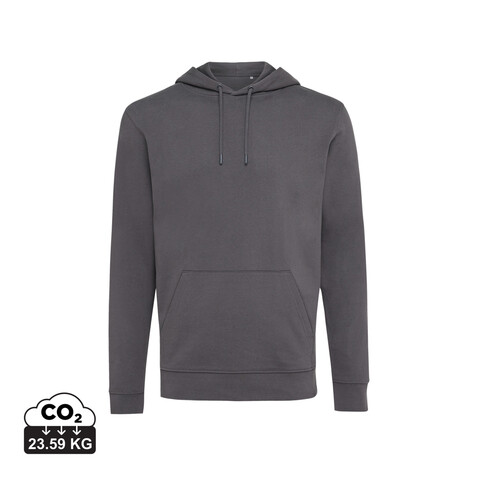 IQONIQ Jasper Hoodie aus recycelter Baumwolle anthrazit bedrucken, Art.-Nr. T9400.019.XXXL