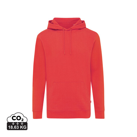 IQONIQ Jasper Hoodie aus recycelter Baumwolle luscious red bedrucken, Art.-Nr. T9400.008.XXXL