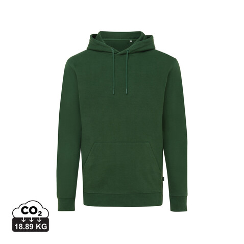 IQONIQ Jasper Hoodie aus recycelter Baumwolle forest green bedrucken, Art.-Nr. T9400.005.M