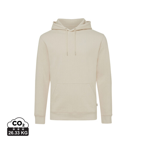 IQONIQ Torres ungefärbter Hoodie aus recycelter Baumwolle natural raw bedrucken, Art.-Nr. T9401.018.XXS