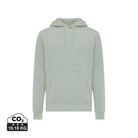 IQONIQ Rila Lightweight Hoodie aus recycelter Baumwolle Iceberg green bedrucken, Art.-Nr. T9404.023.L