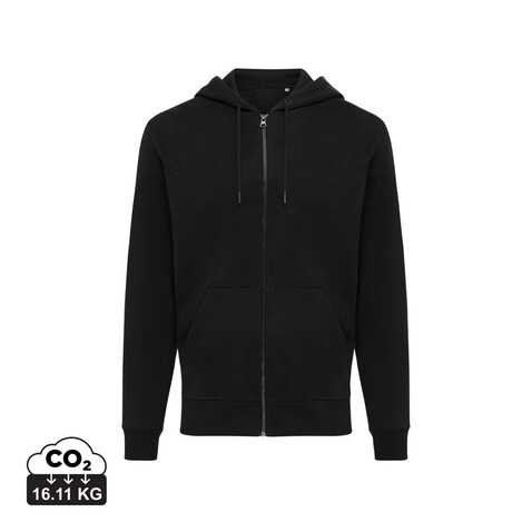 IQONIQ Abisko Zip-Kapuzenpullover aus recycelter Baumwolle schwarz bedrucken, Art.-Nr. T9600.001.XL IQONIQ Abisko Zip-Kapuzenpullover aus recycelter Baumwolle schwarz bedrucken, Art.-Nr. T9600.001.XL