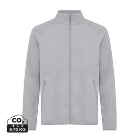 IQONIQ Talung Mikrofleece Jacke aus recyceltem Polyester storm grey bedrucken, Art.-Nr. T9603.027.XXXL