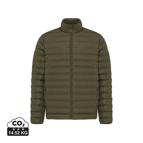 IQONIQ Maiko Herren Steppjacke aus recyceltem Polyester khaki bedrucken, Art.-Nr. T1703.020.XXL