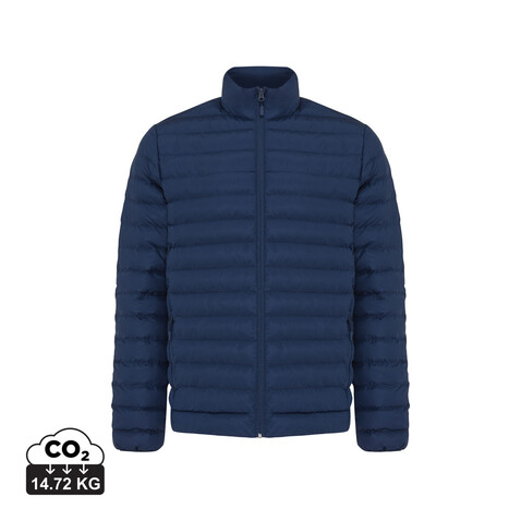 IQONIQ Maiko Herren Steppjacke aus recyceltem Polyester navy blau bedrucken, Art.-Nr. T1703.002.4XL