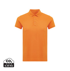 IQONIQ Yosemite Damen Piqué-Poloshirt aus rec. Baumwolle orange bedrucken, Art.-Nr. T4200.044.XXS