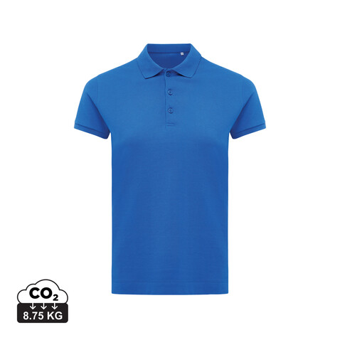 IQONIQ Yosemite Damen Piqué-Poloshirt aus rec. Baumwolle Königsblau bedrucken, Art.-Nr. T4200.025.XXL