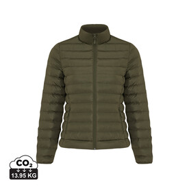 IQONIQ Maiko Damen Steppjacke aus recyceltem Polyester khaki bedrucken, Art.-Nr. T4703.020.XXS