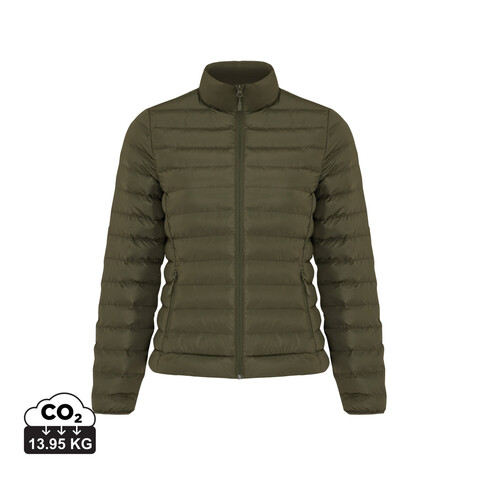 IQONIQ Maiko Damen Steppjacke aus recyceltem Polyester khaki bedrucken, Art.-Nr. T4703.020.M