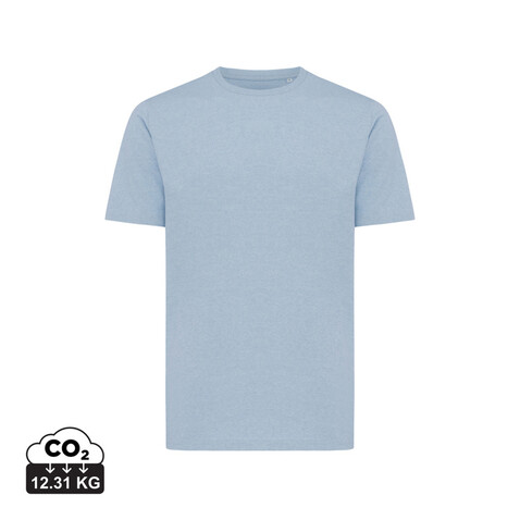 IQONIQ Sierra Lightweight T-Shirt aus recycelter Baumwolle light heather blue bedrucken, Art.-Nr. T9104.042.XXS