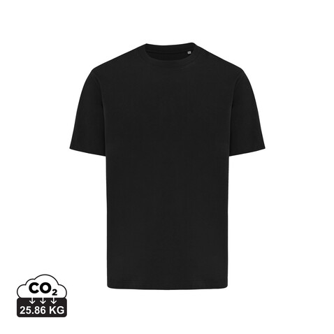 IQONIQ Nikko Heavyweight T-Shirt aus recycelter Baumwolle schwarz bedrucken, Art.-Nr. T9106.001.M
