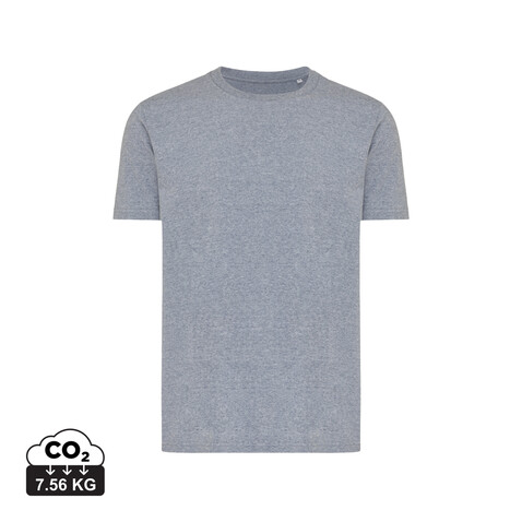 IQONIQ Brett T-Shirt aus recycelter Baumwolle light heather navy bedrucken, Art.-Nr. T9107.043.XXL