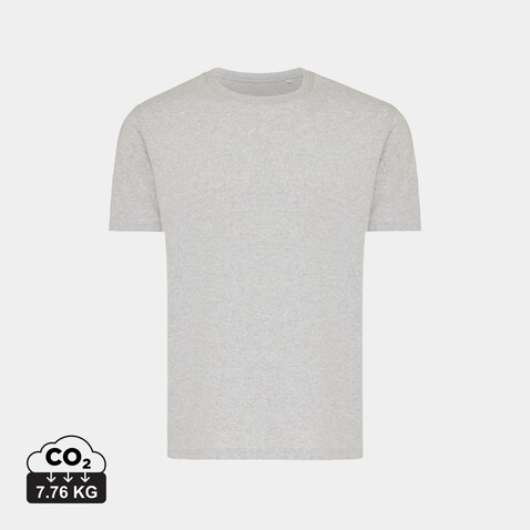 IQONIQ Brett T-Shirt aus recycelter Baumwolle light heather grey bedrucken, Art.-Nr. T9107.032.4XL