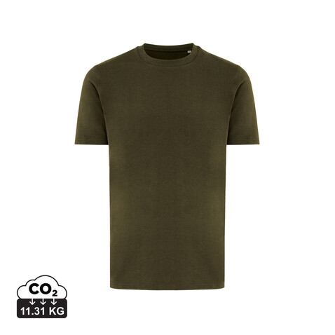 IQONIQ Brett T-Shirt aus recycelter Baumwolle khaki bedrucken, Art.-Nr. T9107.020.XXS
