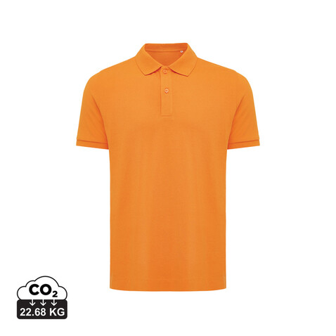 IQONIQ Yosemite Piqué-Poloshirt aus recycelter Baumwolle orange bedrucken, Art.-Nr. T9200.044.XXXL