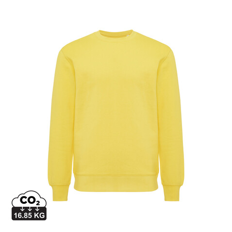 IQONIQ Etosha Lightweight Sweater aus recycelter Baumwolle gelb bedrucken, Art.-Nr. T9303.045.L IQONIQ Etosha Lightweight Sweater aus recycelter Baumwolle gelb bedrucken, Art.-Nr. T9303.045.L