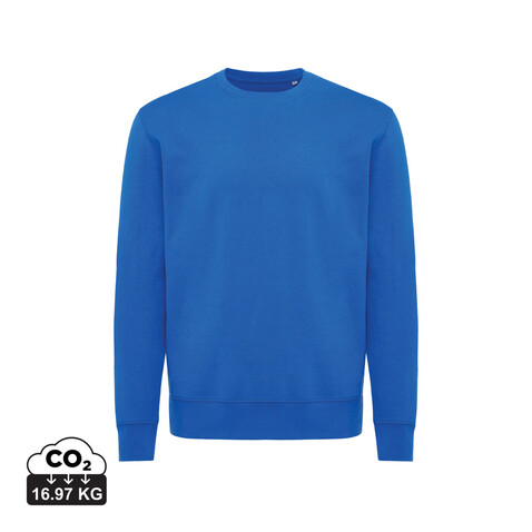 IQONIQ Etosha Lightweight Sweater aus recycelter Baumwolle Königsblau bedrucken, Art.-Nr. T9303.025.XXL