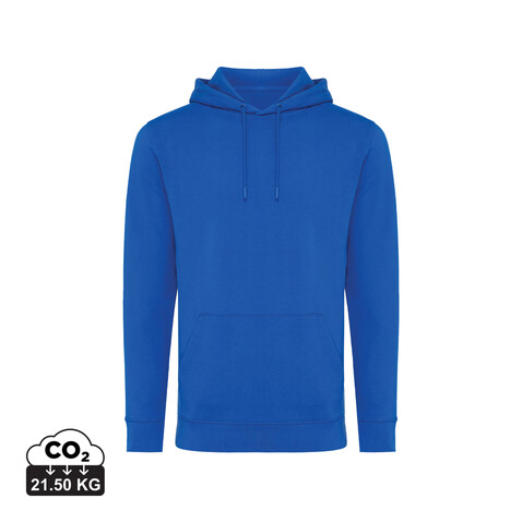 IQONIQ Jasper Hoodie aus recycelter Baumwolle Königsblau bedrucken, Art.-Nr. T9400.025.XXS