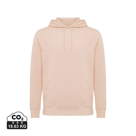 IQONIQ Rila Lightweight Hoodie aus recycelter Baumwolle peach nectar bedrucken, Art.-Nr. T9404.038.XS