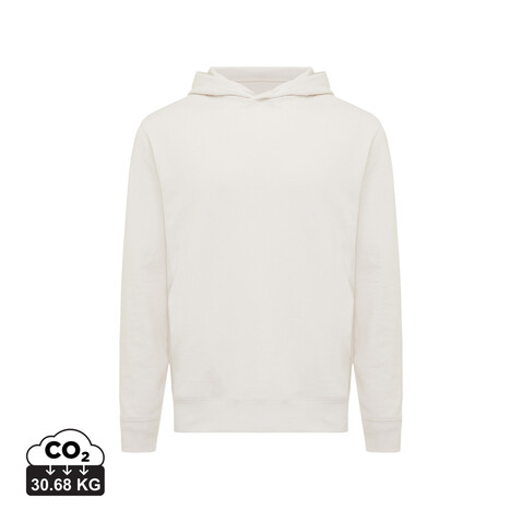 IQONIQ Yengo Hoodie mit Seitentaschen aus rec. Baumwolle ivory white bedrucken, Art.-Nr. T9405.040.XXS