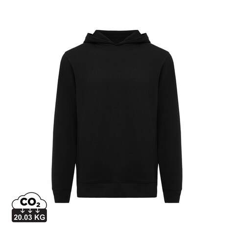 IQONIQ Yengo Hoodie mit Seitentaschen aus rec. Baumwolle schwarz bedrucken, Art.-Nr. T9405.001.XS IQONIQ Yengo Hoodie mit Seitentaschen aus rec. Baumwolle schwarz bedrucken, Art.-Nr. T9405.001.XS