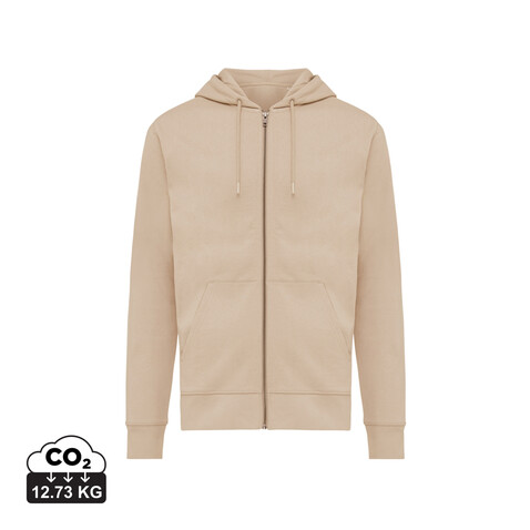 IQONIQ Abisko Zip-Kapuzenpullover aus recycelter Baumwolle desert bedrucken, Art.-Nr. T9600.006.XXXL