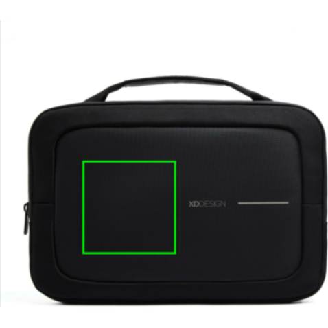 XD Design 16&quot; Laptop Tasche schwarz, grau bedrucken, Art.-Nr. P706.231