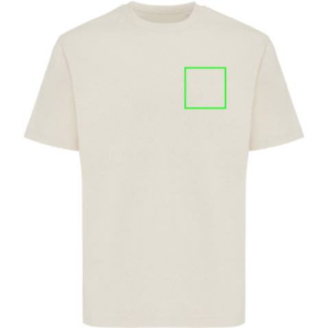 IQONIQ Nikko Heavyweight T-Shirt aus recycelter Baumwolle natural raw bedrucken, Art.-Nr. T9106.018.L