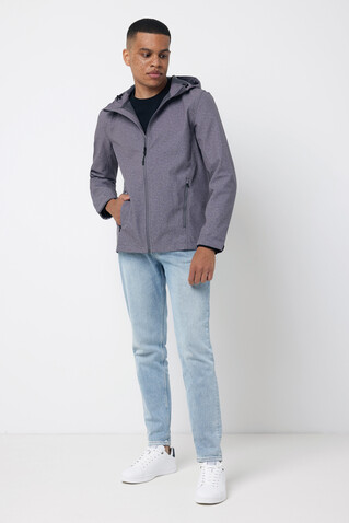 IQONIQ Makalu Herren Softshelljacke aus recyceltem Polyester vulcano heather grey bedrucken, Art.-Nr. T1700.028.XL IQONIQ Makalu Herren Softshelljacke aus recyceltem Polyester vulcano heather grey bedrucken, Art.-Nr. T1700.028.XL