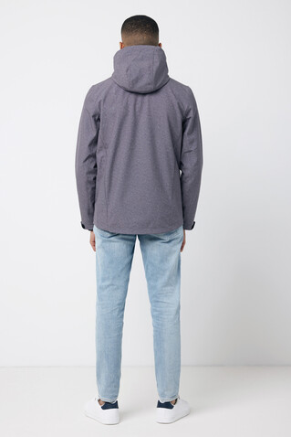IQONIQ Makalu Herren Softshelljacke aus recyceltem Polyester vulcano heather grey bedrucken, Art.-Nr. T1700.028.XL IQONIQ Makalu Herren Softshelljacke aus recyceltem Polyester vulcano heather grey bedrucken, Art.-Nr. T1700.028.XL