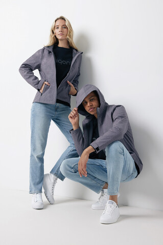 IQONIQ Makalu Herren Softshelljacke aus recyceltem Polyester vulcano heather grey bedrucken, Art.-Nr. T1700.028.XL IQONIQ Makalu Herren Softshelljacke aus recyceltem Polyester vulcano heather grey bedrucken, Art.-Nr. T1700.028.XL