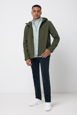 IQONIQ Makalu Herren Softshelljacke aus recyceltem Polyester khaki bedrucken, Art.-Nr. T1700.020.S