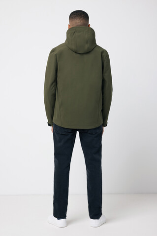IQONIQ Makalu Herren Softshelljacke aus recyceltem Polyester khaki bedrucken, Art.-Nr. T1700.020.S