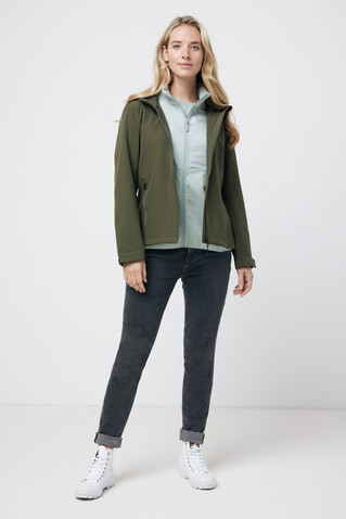 IQONIQ Makalu Damen Softshelljacke aus recyceltem Polyester khaki bedrucken, Art.-Nr. T4700.020.M