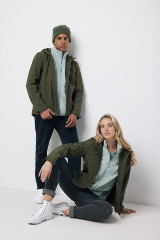 IQONIQ Makalu Damen Softshelljacke aus recyceltem Polyester khaki bedrucken, Art.-Nr. T4700.020.M