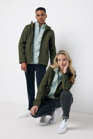 IQONIQ Makalu Damen Softshelljacke aus recyceltem Polyester khaki bedrucken, Art.-Nr. T4700.020.M