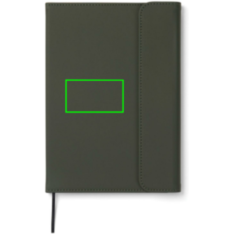 VINGA Baltimore GRS-zertifiziertes Papier & PU-Notizbuch grün bedrucken, Art.-Nr. V773107 VINGA Baltimore GRS-zertifiziertes Papier & PU-Notizbuch grün bedrucken, Art.-Nr. V773107