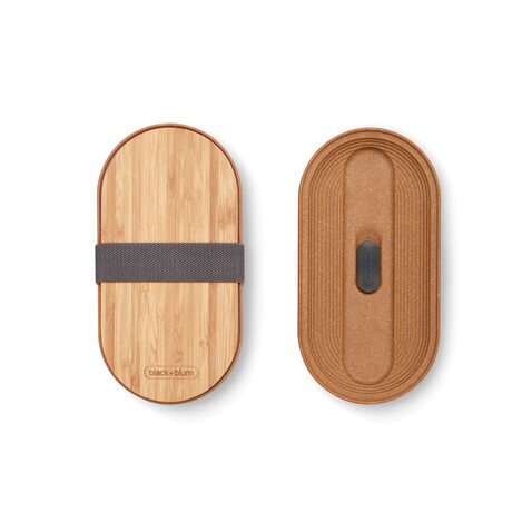 Black+Blum Stainless Steel Double Bento Box grau bedrucken, Art.-Nr. P439.2002