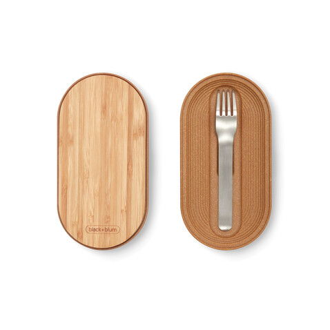 Black+Blum Stainless Steel Double Bento Box grau bedrucken, Art.-Nr. P439.2002