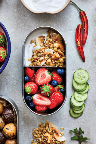 Black+Blum Stainless Steel Double Bento Box grau bedrucken, Art.-Nr. P439.2002