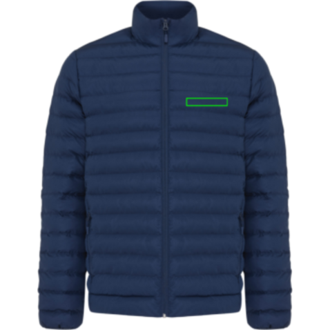 IQONIQ Maiko Herren Steppjacke aus recyceltem Polyester navy blau bedrucken, Art.-Nr. T1703.002.M