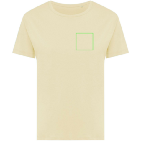 IQONIQ Yala Damen T-Shirt aus recycelter Baumwolle cream yellow bedrucken, Art.-Nr. T4100.036.L IQONIQ Yala Damen T-Shirt aus recycelter Baumwolle cream yellow bedrucken, Art.-Nr. T4100.036.L