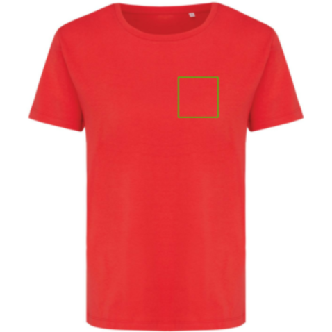 IQONIQ Yala Damen T-Shirt aus recycelter Baumwolle luscious red bedrucken, Art.-Nr. T4100.008.XXL IQONIQ Yala Damen T-Shirt aus recycelter Baumwolle luscious red bedrucken, Art.-Nr. T4100.008.XXL