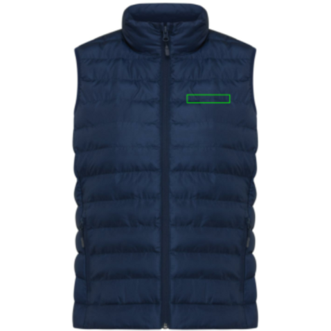 IQONIQ Meru Damen Bodywarmer aus recyceltem Polyester navy blau bedrucken, Art.-Nr. T4702.002.XL
